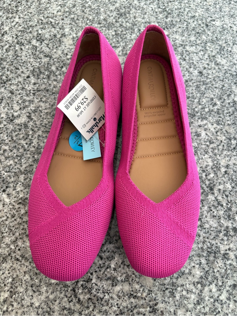 Cynthia Rowley Comfort Knit Ballet Flats - Pink